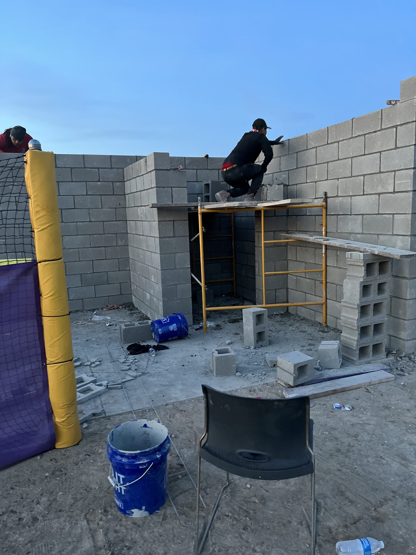 Concrete block masonry wall construction by masonry contractor Indianapolis, IN Concrete block masonry wall construction by masonry contractor Indianapolis, IN